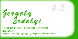 gergely erdelyi business card